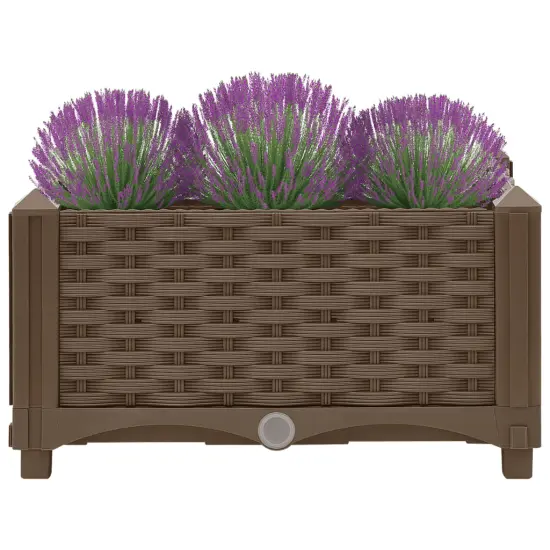 vidaXL Raised Bed 15.7"x15.7"x9.1" Polypropylene {3}