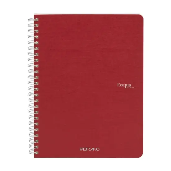 Fabriano Ecoqua Original Spiral-Bound Notebook, A5, 70 Sheets Cherry {1}