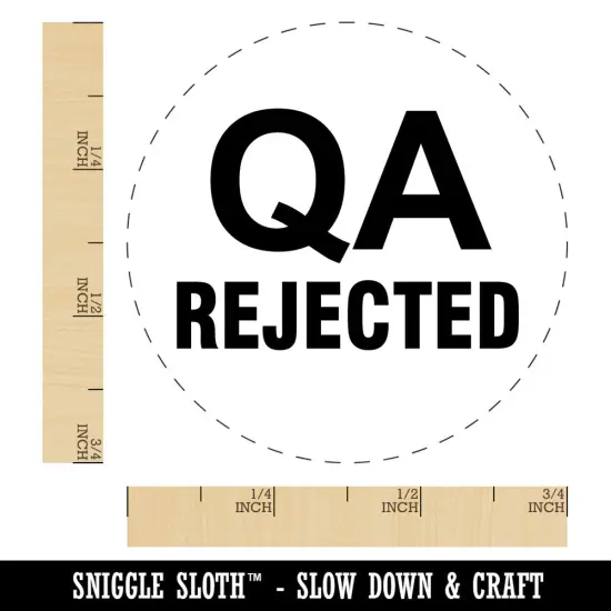 QA Rejected Quality Assurance Manufacturing Label Self-Inking Rubber Stamp Yellow {1}