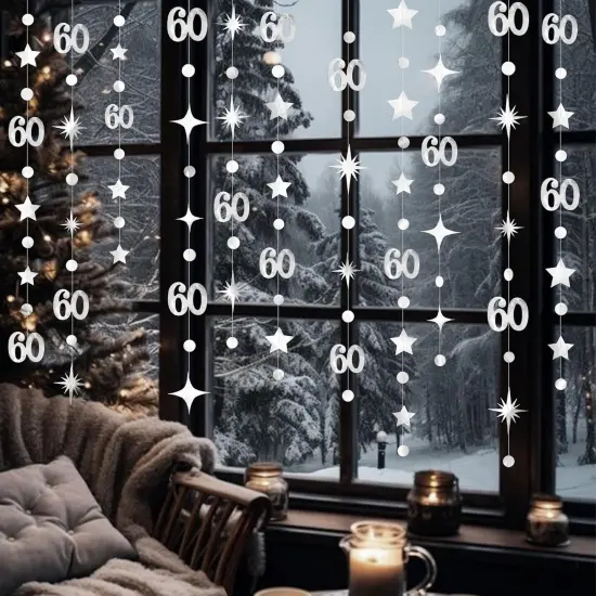 60 Circle Dot Star Garland Hanging Streamer {2}