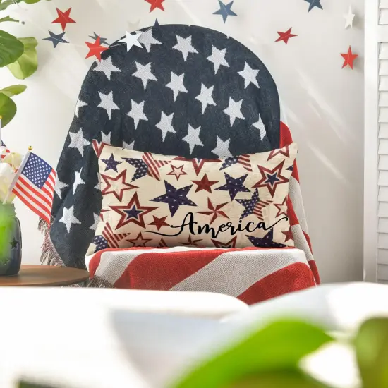 Throw Pillow Cover for 4th of July Decorations {2}