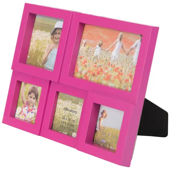 Northlight Multi-Sized Puzzled Picture Collage Wall Frame- 11.75" - Pink {5}