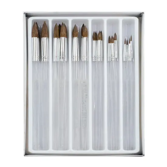 RCVP-CL505 | Clear Choice 24pc Natural Hair Round Brush Set {2}