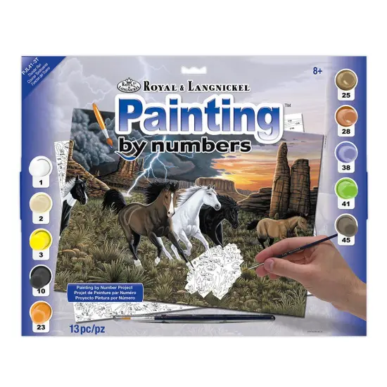 PJL41 | Painting by numbers&trade; 13pc 11.25" x 15.375" Thunder Run Painting Project {1}