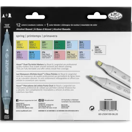 RM-954SPR | Azure&trade; 13pc Spring Color Marker Set {6}