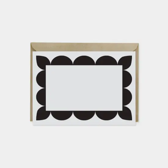 Big Scallop Border Note Cards VI {1}