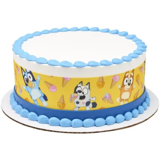Bluey It's a sweet time! PhotoCake&reg; Edible Image&reg; Strips {1}