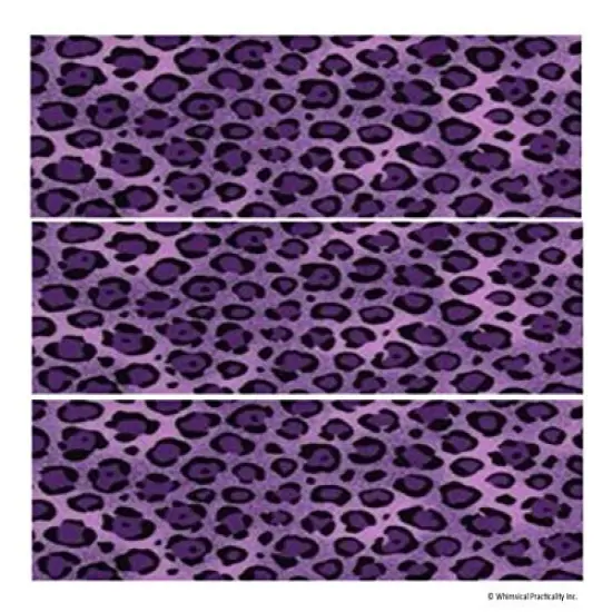 Purple Leopard Edible Icing Image Border Strips 3 Pk {1}