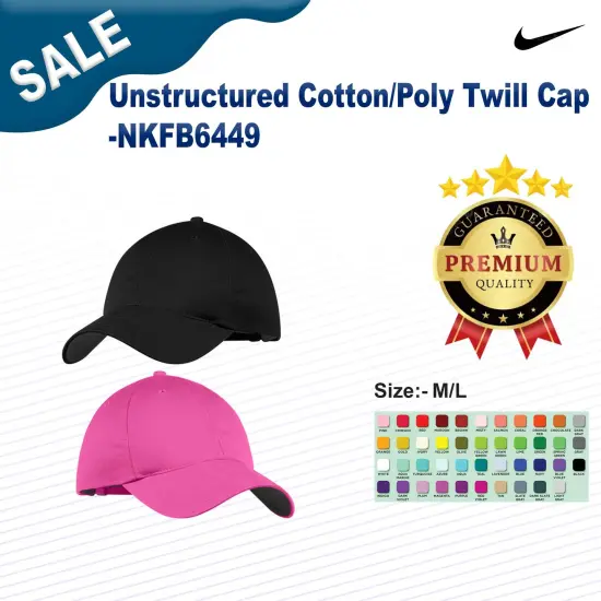 Nike&reg; Unstructured Cotton/Poly Twill Cap Vivid Pink {3}