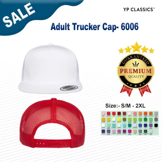 YP Classics&reg; Adult Trucker Cap BLACK {2}