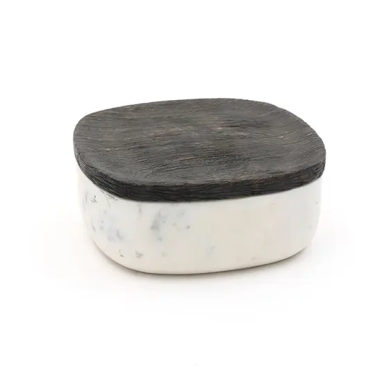 Marble Kitchen Container/Storage Box - 6"x6"x2.5" {2}
