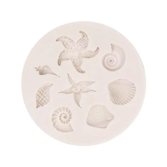 Starfish and Sea Shells Silicone Mold {1}