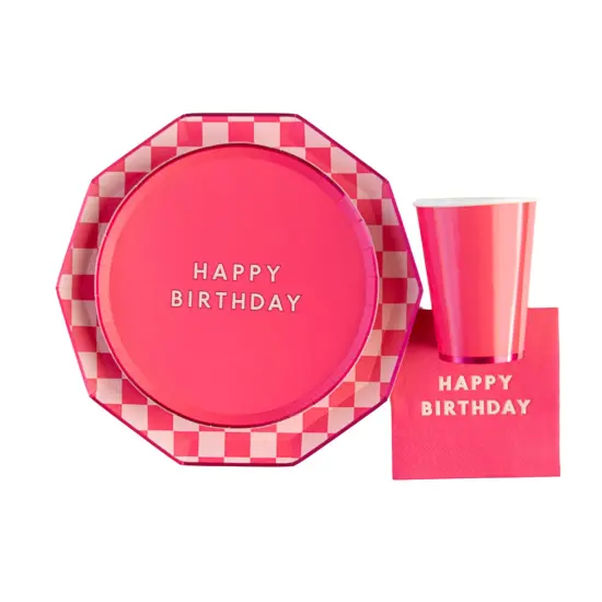 HAUTE PINK SIGNATURE HAPPY BIRTHDAY SMALL PLATES {3}