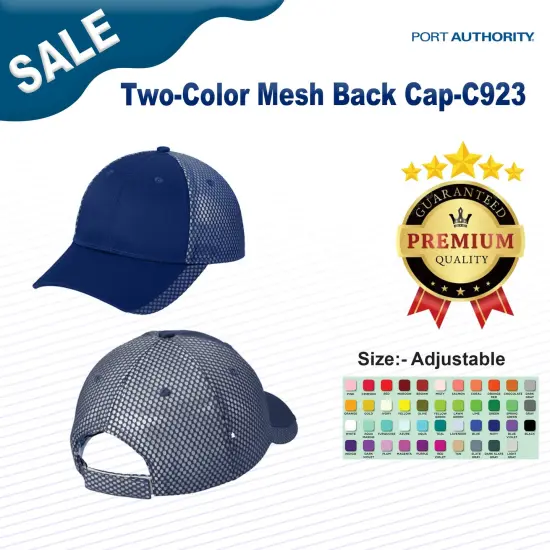 Port Authority&reg; Two-Color Mesh Back Cap Navy/ White {3}