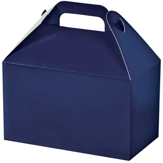 Pack/6: Navy Blue Gable Box - 8-1/2 x 5 x 5-1/2" {1}