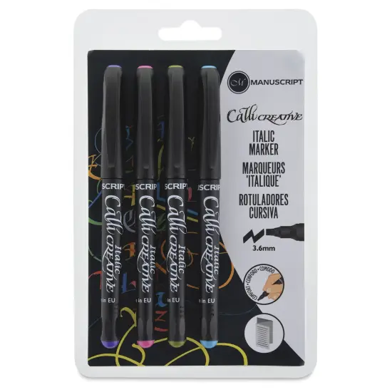 Manuscript CalliCreative Italic Markers - Assorted Colors, Set of 4, Broad Point {1}
