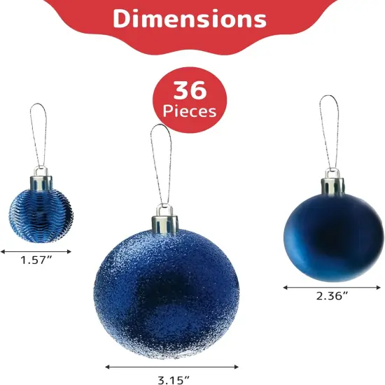 PREXTEX Shatterproof Christmas Ball {4}