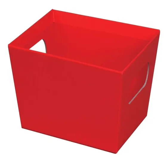 Pack/6: Red Baskety Tray - 9 x 7 x 3-1/2" {1}