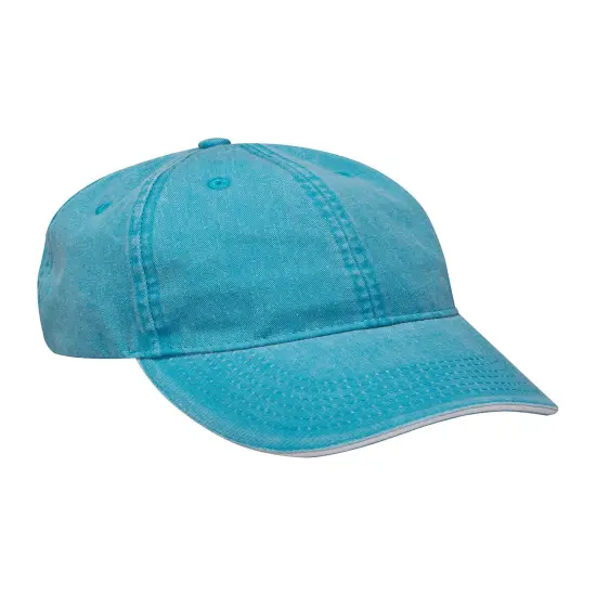 Adams&reg; Icon Semi Structured Sandwich Visor CARIB BLU / WHT {1}