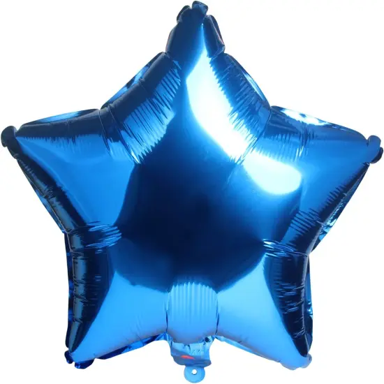 10pcs Star Shape Foil Mylar Helium Balloon 18" Balloon Birthday Party Decoration Foil Balloons,Wedding,Baby Shower Decor - Blue {1}