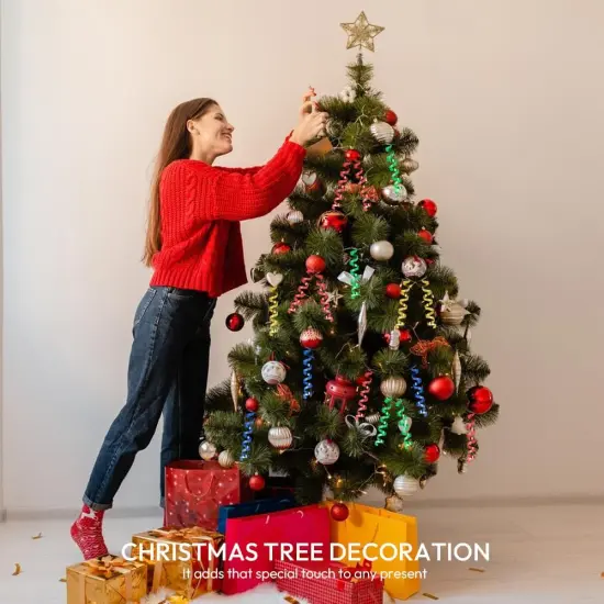 Blue Curling Ribbon, 1/5" Wide x 500 Yards Christmas Curling Ribbons for Gift Wrapping {4}