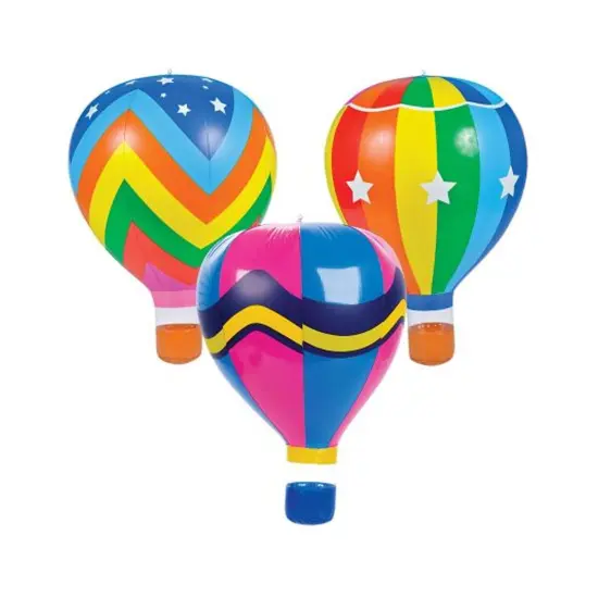 Inflatable Hot Air Balloons 22 Inch Assorted Designs {1}