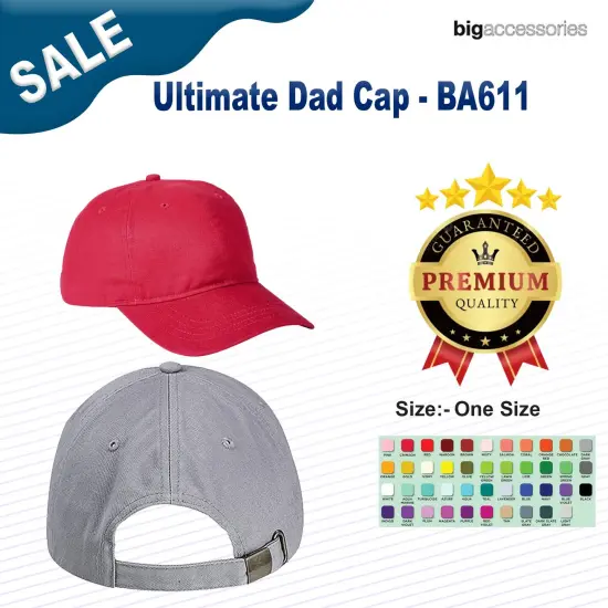 Big Accessories&reg; Ultimate Dad Cap LIGHT BLUE {2}