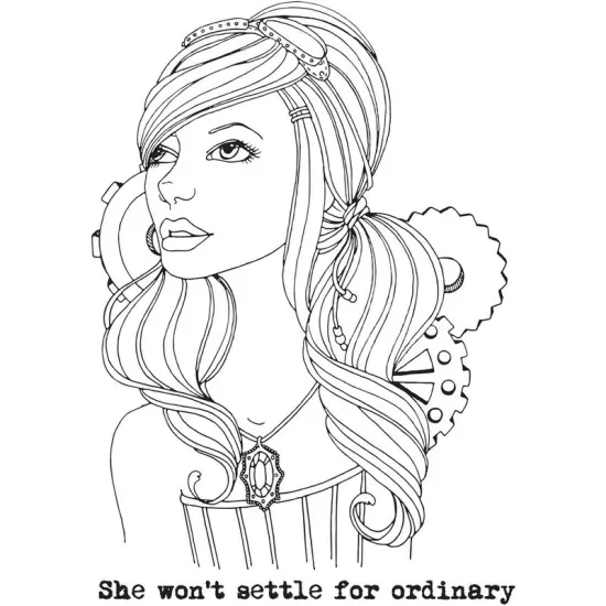 Prima Emily Bloom Cling Rubber Stamps, 8"x6" 655350980306 {1}