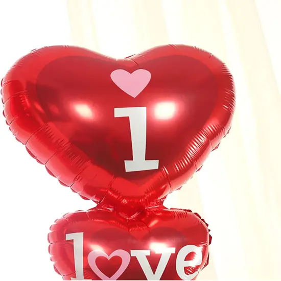 38 Inch I Love U Balloons I Love You Mylar Foil Balloons Red Love Heart Balloons for Party Engagement Anniversary Wedding Decor Supplies {2}