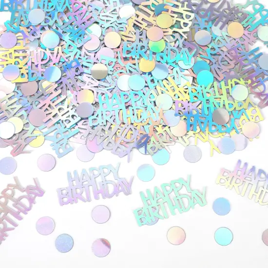 Happy Birthday Confetti, Birthday Party Confetti Metallic Foil Sprinkles Confetti Table Scatter for Kids Adult Party Baby Shower Decorations {1}