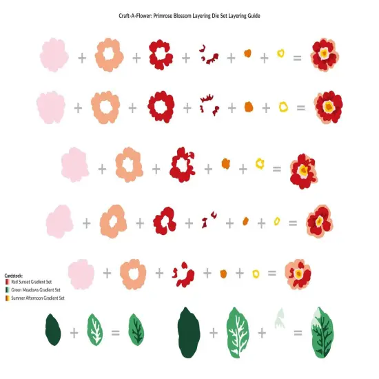 Craft-A-Flower: Primrose Blossom Layering Die Set {4}
