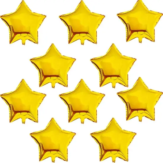 30 Pcs 18" Gold Star Balloons Foil Balloons Mylar Balloons for Birthday Party,Wedding,Valentine's Day, engagement party，Christmas,Baby Shower Backdrops Decorations {1}
