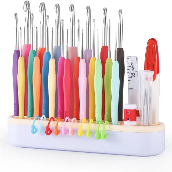 YOJOB 21 Sizes Crochet Hooks Set {1}