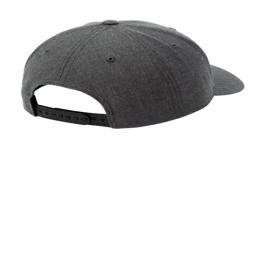 Sport-Tek&reg; Curve Bill Snapback Cap Dark Hthr Grey {2}