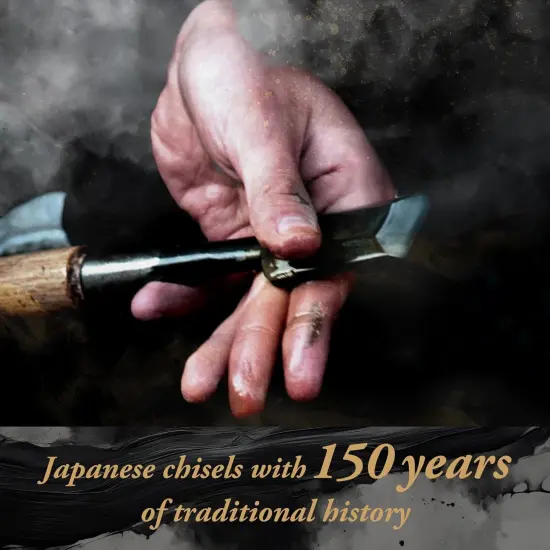 Japanese Wood Chisel 1/8" (3mm) - Professional Oire Nomi Woodworking tools {2}