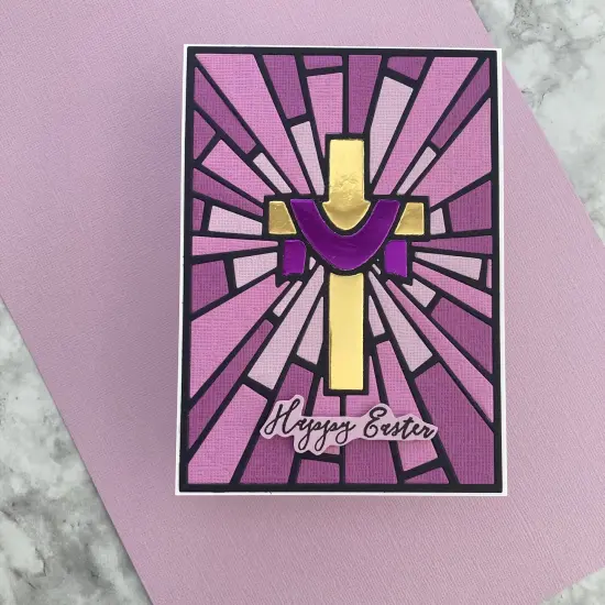 LILAC LACE - Textured 12x12 Cardstock - Encore Paper {3}