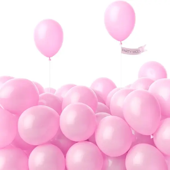 Light Pink Balloons, 120 pcs 5 Inch Pearl Light Pink Balloons, Pink Balloons {1}