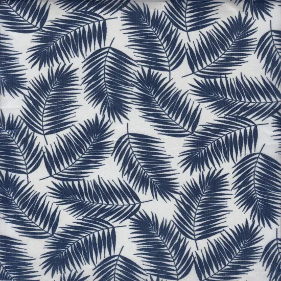 1 Yard Lightweight Soft Drape Tropical Leaf Interlock Pleated Fabric 58/60" Wide BLACK {5}