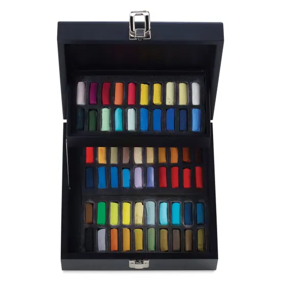 Sennelier Soft Pastels - Set of 60, Assorted Colors, Half-Sticks, Black Wood Box {1}