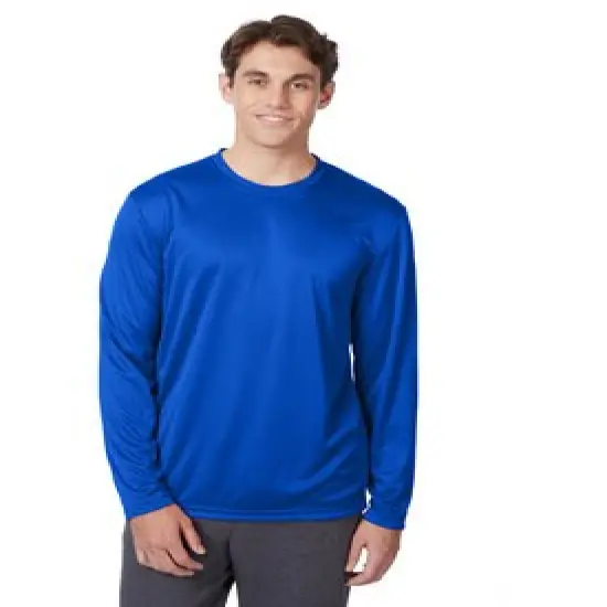 Hanes&reg; Cool DRI with Fresh Long-Sleeve Performance T-Shirt Graphite {5}