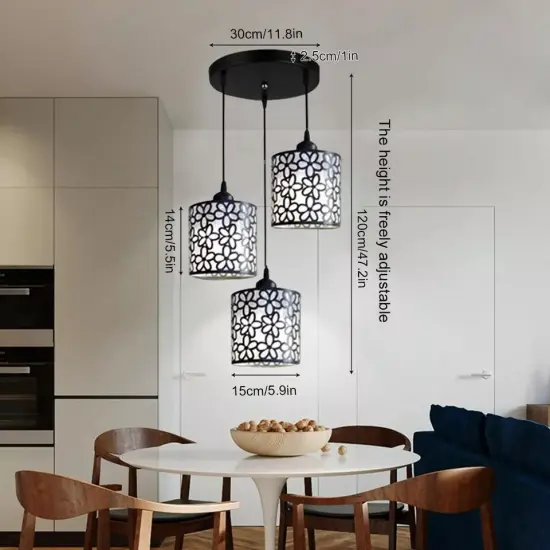 Modern 3-Heads LED Pendant Light Chandelier Kitchen Island Hanging Lamp Fixture {3}