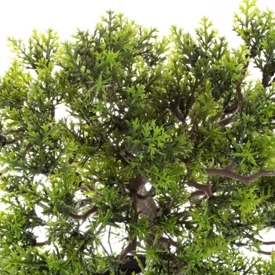 14.5" Faux Pine Bonsai Tree Realistic Artificial Topiary for Home Desk Tables {3}