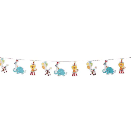 1st Birthday Circus Garland - 2 Pc. {3}