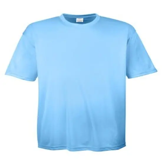 UltraClub&reg; Men's Cool & Dry Basic Performance T-Shirt Columbia Blue {1}