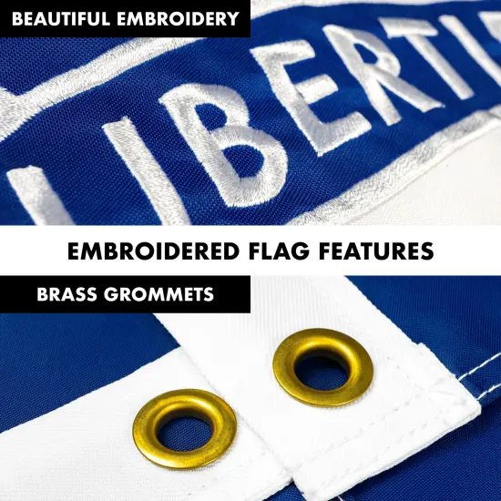 G128 - 6 Feet Tangle Free Spinning Flagpole (White) Iowa Double Sided Brass Grommets Embroidered 3x5 ft (Flag Included) Aluminum Flag Pole {4}