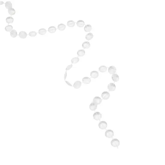 10mm Crystal Chandelier Beads, Clear Garland String for Christmas Tree (100 Ft) {6}