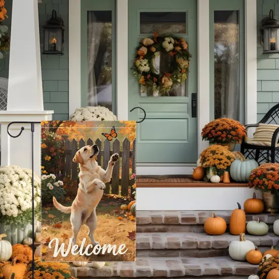 12x18 Inch - Welcome Fall Garden Yard Flag Outside for Decor(RMQ-699) {2}