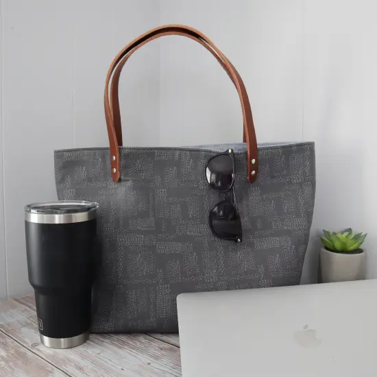 Crosscut Sewing Co.&reg; Market Tote Bag Sewing Project Kit for Beginners with Fabric, Instructions and Video Kantha {4}