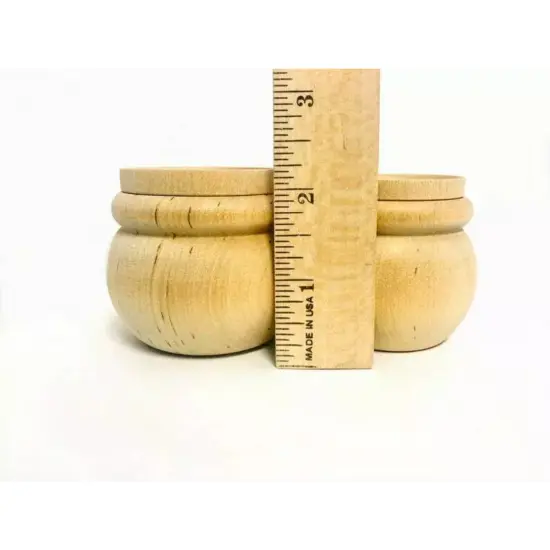 Kitcheniva 20 Pcs Miniature Wooden Cookie Jars Bean Pot Kids Kitchen Pretend Play Crafts {4}