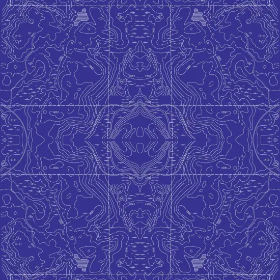 Topographic Map Gift Wrap XII {2}